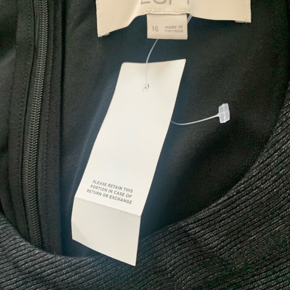 LOFT Plus Gray Dress Size 16 - Picture 9 of 9